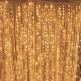 LED fényfüggöny (3 x 3 m, meleg fényű) 