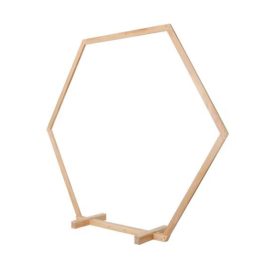 Boldogságkapu ( fa, natúr hexagon, 245 cm)