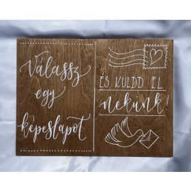 Válassz egy képeslapot tábla