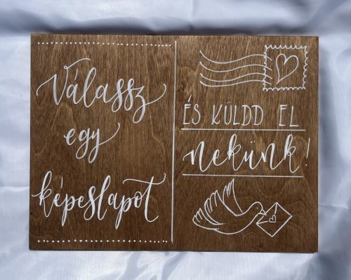 Válassz egy képeslapot tábla